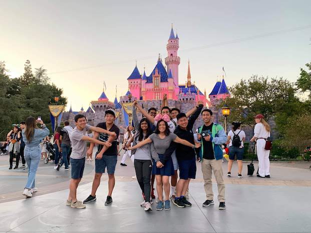 In Front of Disney Castle